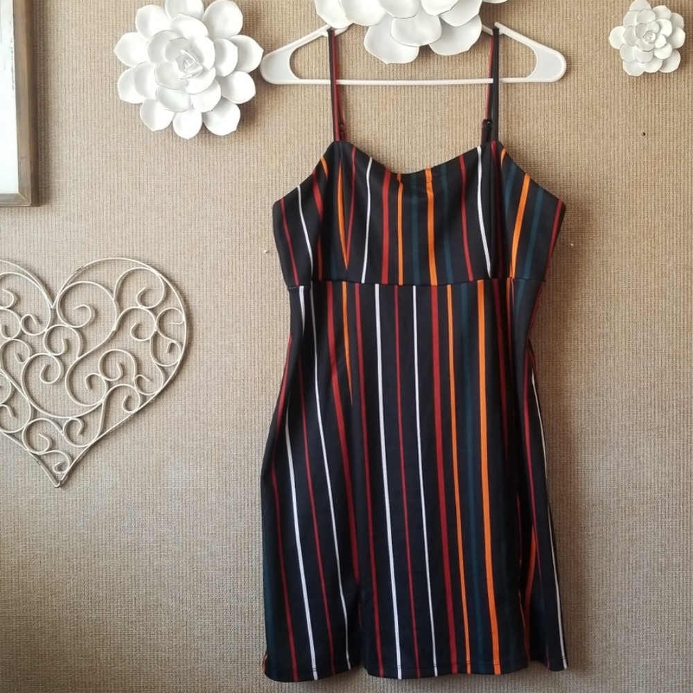 Black Stripped Dress size L